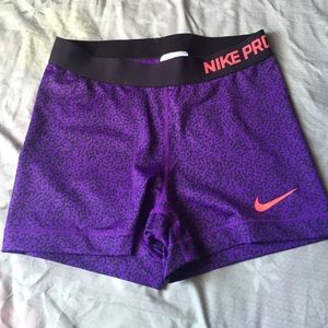 Nike pro spandex shorts