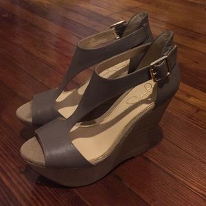 Jessica Simpson Shoes - Jessica Simpson Taupe/Nude Wedges Jessica Simpson Shoes - Jessica Simpson Taupe/Nude Wedges