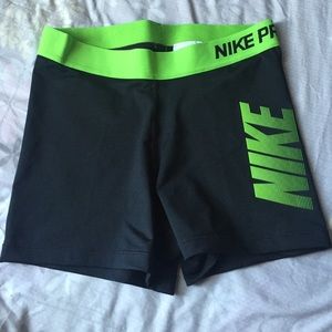 Nike pro spandex shorts