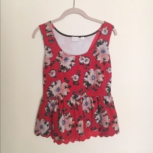 Anthropologie Postmark Clovelly Peplum Blouse