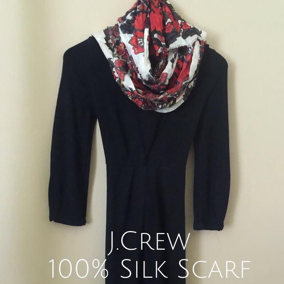 Multi Color J Crew Silk Scarf
