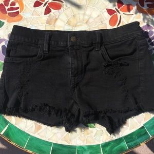 Wildfox black denim shorts