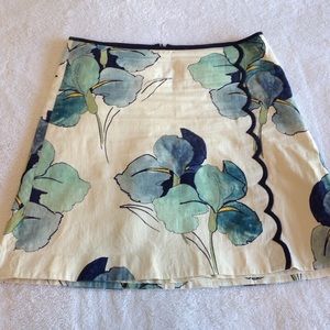 Tory Burch Iris Print Skirt - Size 6