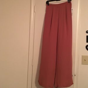 Wide leg sheer pants.