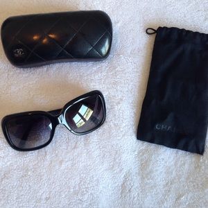 Chanel Bow Sunglasses - with case and duster