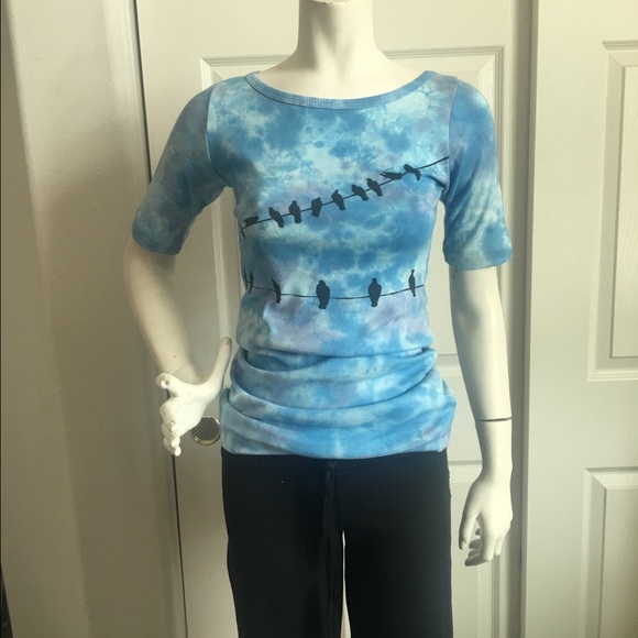 Eco-centric SS Ballet Neck Tee 100% cotton 1x1 Rib - Picture 4 of 4
