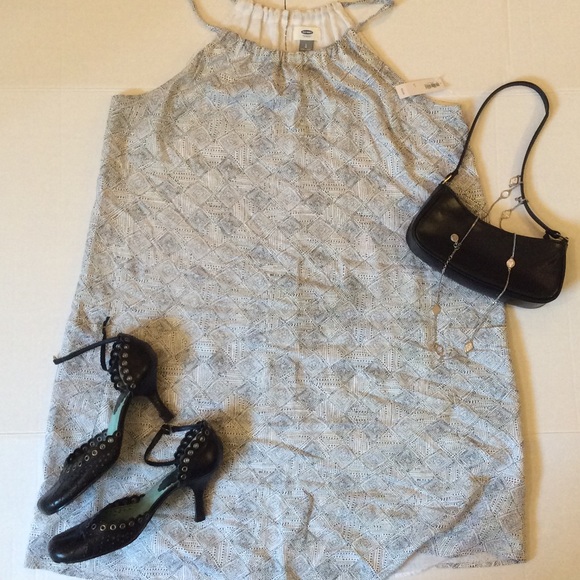 Old Navy Dresses & Skirts - NWT Black/White Halter Dress