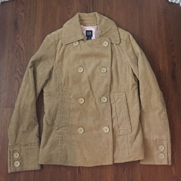 Corduroy GAP Pea Coat - Picture 1 of 4