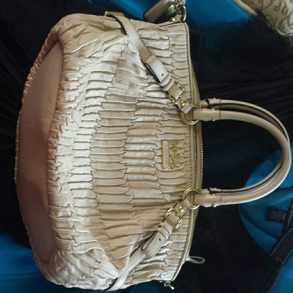 Coach Purse Tan/Off-white