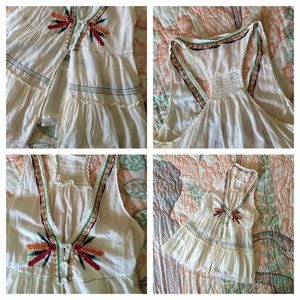 Embroidered Boho Vest Top