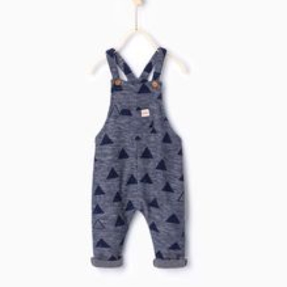 Zara baby girl triangle overalls 2/3 years
