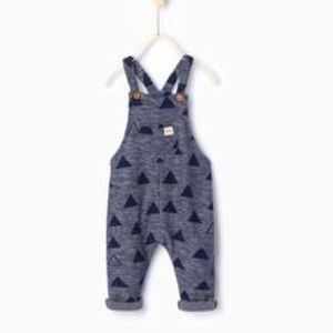 Zara baby girl triangle overalls 2/3 years