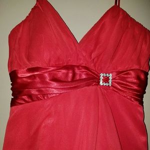 Beautiful Red Gown Military Ball Maybe?