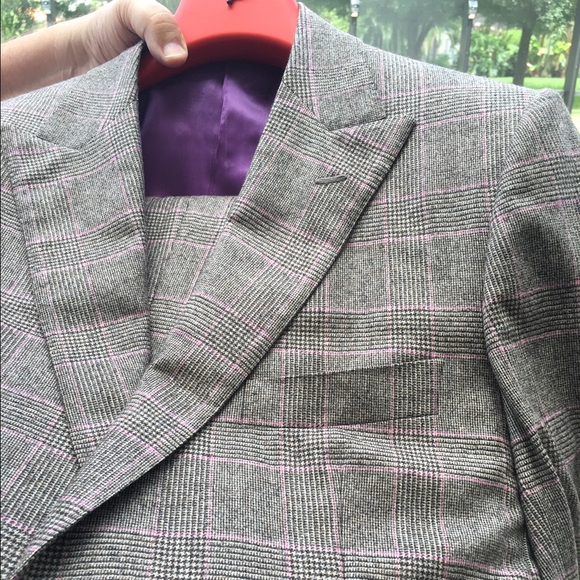 Men's Isaia, Custom Two Piece Suit. Wool-cashmere