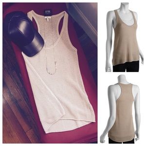Joie Knit Blend 'Billy' Racerback Tank in Mushroom