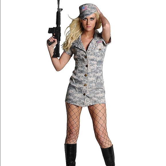 Medium desert dolly sexy military costume!