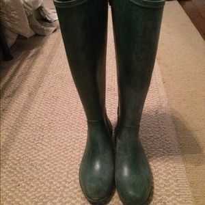 J.Crew Hunter Green Rain Boots