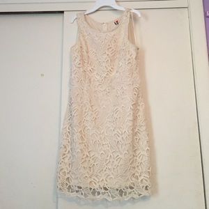 Champagne Lace Party Dress
