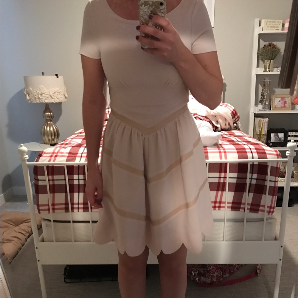 NWT Badgley Mischka BLUSH dress size 4