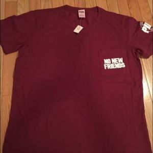 INO Vs pink no new friends tee