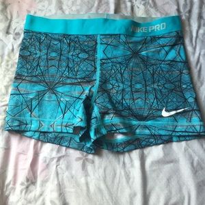 Nike pro spandex shorts