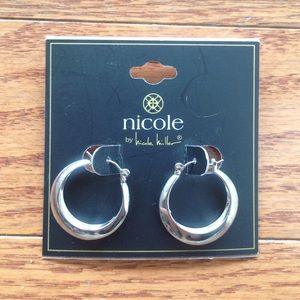 Silver hoop earrings