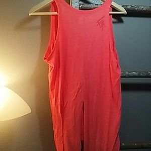 Neon orange fox tank