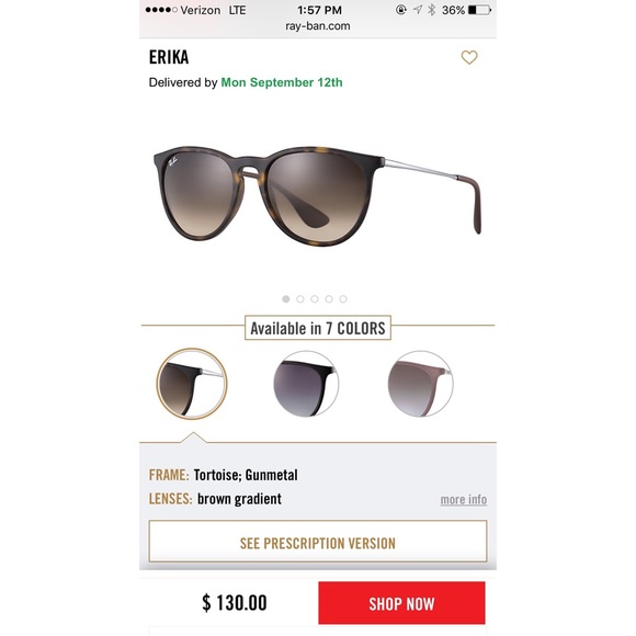 Ray-ban rb4171 erika 865/13