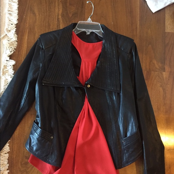 PRICE DROP!! Bcbg leather jacket BRAND NEW!