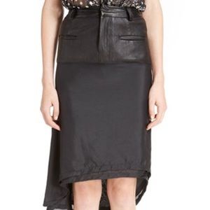 Haider Ackermann Leather Stretch Skirt