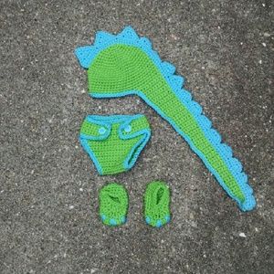 Crochet Dinosaur Outfit for Newborns