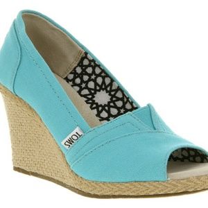 SALE❗Toms wedges "Tiffany blue"