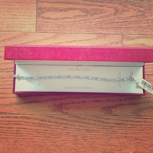 Sterling silver and blue topaz bracelet