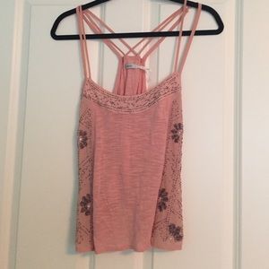 Pink Sequined tank top