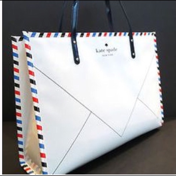 Kate Spade Par Avion Joseph Mail Envelope Tote Bag