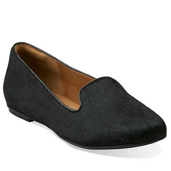 SALE❗Clarks pony hair leather flat