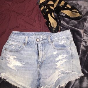 American eagle high rise festival shorts
