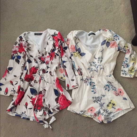 Floral rompers