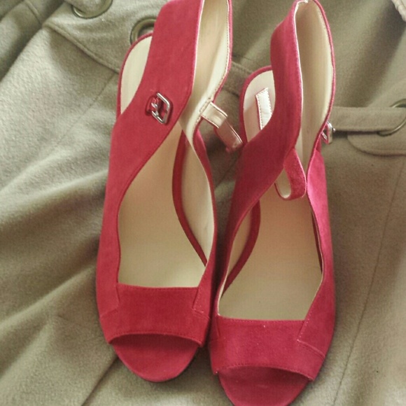 Nine West Heels Red, Size 7