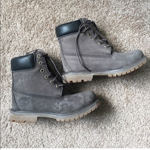Timberland Shoes - Grey women's timberland boots size 6