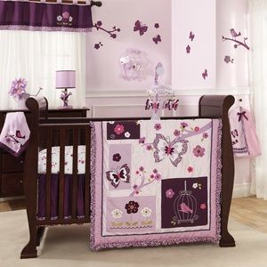 Lambs & Ivy plumberry crib set 7 pc