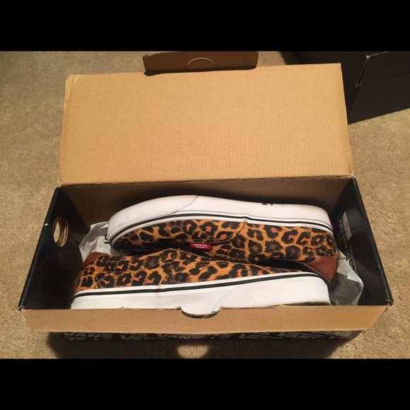 Leopard print vans