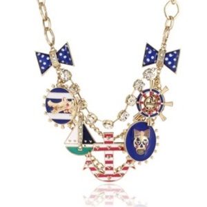 Betsey Johnson “Ivy League” Anchor Charm Necklace