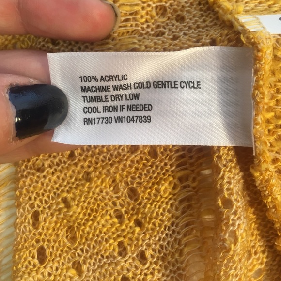 Gold open front cardigan - Picture 3 of 4