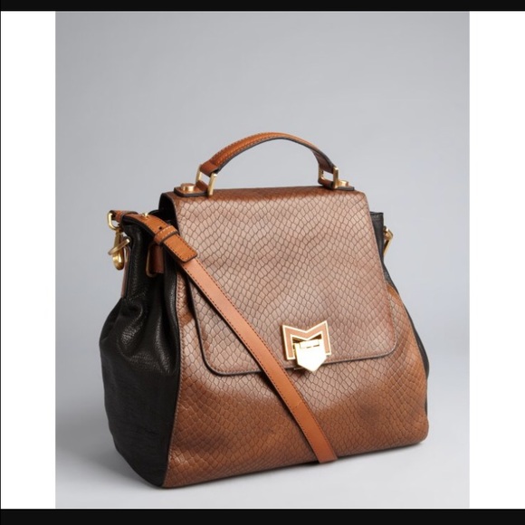 Treesje snake leather satchel