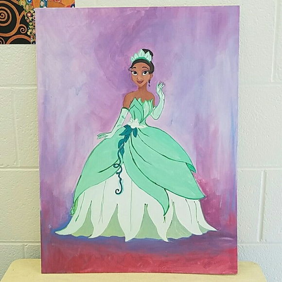 Tiana inspired wall art.