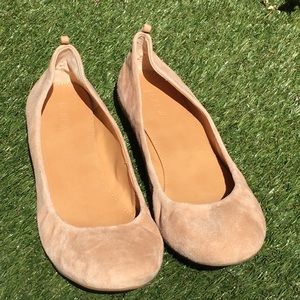 Like New J Crew suede ballet flats