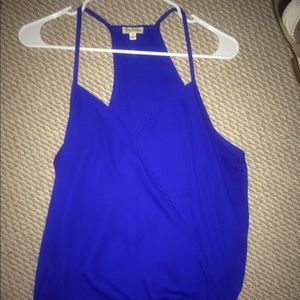 Royal blue surplice top