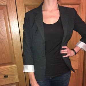 Dark gray blazer Express Design Studio