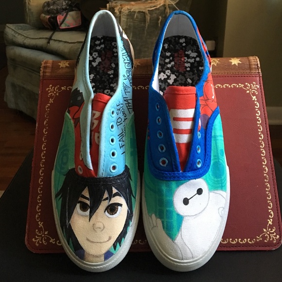 Custom painted sneakers - Big Hero Six